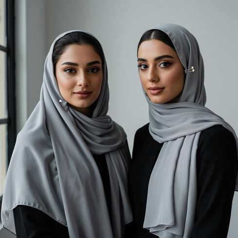 12 قطعة من مشابك الحجاب للنساء، مشابك وشاح اللؤلؤ الإسلامي، دبوس بروش لؤلؤي للحجاب متعدد الألوان، مشبك شال وشاح إسلامي، إكسسوارات فستان الزفاف، 3 ألوان in Kuwait