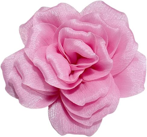Flash Camellia Flower Brooch Pin for Women Men Elegant Texture Fabric Dahlia Rose Floral Brooches Lapel Pins Dainty Wedding Holiday Party Costume Dress Accessories Jewelry in Kuwait