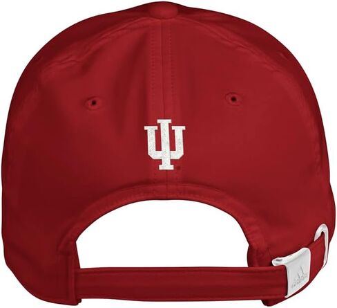 قبعة Indiana Hoosiers Slo قابلة للتعديل للرجال من أديداس - أحمر in Kuwait