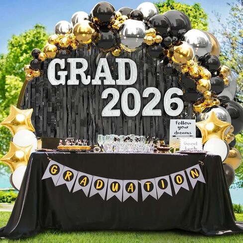 Graduation Class of 2026 Decorations, 8 LED Marquee Light Up Letters “GRAD 2026" for Graduation Party Decor, 2026 Graduation Decorations Party Supplies in Saudi Arabia
