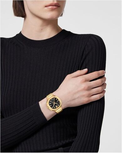 Versace V-Chrono Square Leather Watch in Kuwait