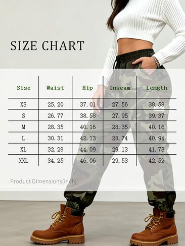 Women's Lightweight Hiking Cargo Pants | Quick-Dry Tactical Pants with Elastic Waist & Tapered Leg in Kuwait
