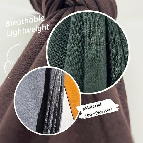 Harewom Muslim Hijab for Women Scarf Large Headscarves Soft Head Wraps Long Turban Headwraps Tie Stretch Hair Wraps Headbands 3 Pack in Kuwait