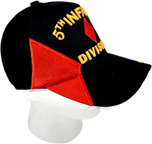5th Infantry Division Ball Cap Hat Black Embroidered Acrylic Army H4 in Saudi Arabia