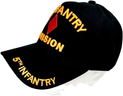 5th Infantry Division Ball Cap Hat Black Embroidered Acrylic Army H4 in Saudi Arabia