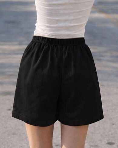 Women Ice Silk Drawstring Shorts Thin Lightweight Breathable Casual Lounge for Home Vacation Beach Soft Comfy Shorts in Kuwait