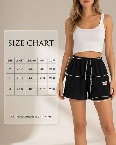 Women Ice Silk Drawstring Shorts Thin Lightweight Breathable Casual Lounge for Home Vacation Beach Soft Comfy Shorts in Kuwait