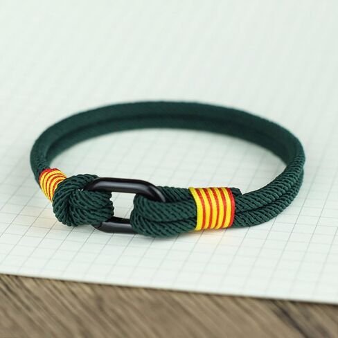 Handmade 4mm Milan Rope Braided Bracelet Black Oval Button Cord Braclet For Men Outdoor Armband Survival Jewelry Gift Homme in Kuwait