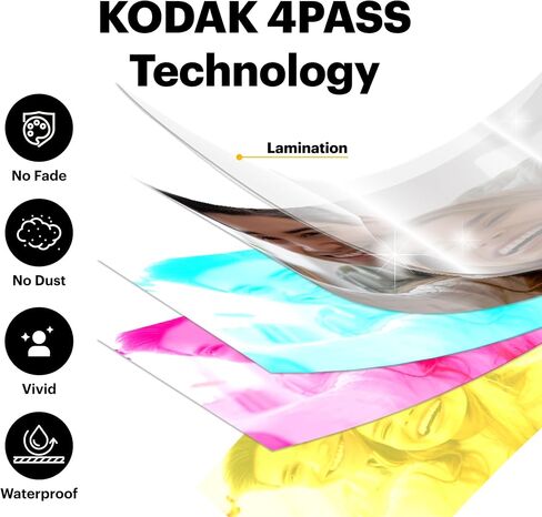 KODAK 4PASS Film Cartridge 2.1" x 3.4" (60 Sheets) for Kodak Mini 2 Retro and Mini Shot 2 Retro in Kuwait