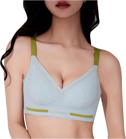 Bras for Women No Underwire Padded Breathable Everyday Sexy Deep V Bras Push Up Lifting Supportive Bralettes in Saudi Arabia