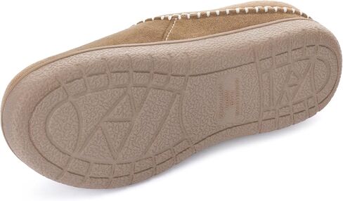 Zigzagger Women's Slip On Moccasin Slippers, Microsuede Indoor/Outdoor Comfy House Shoes with Memory Foam, Cozy Loafer Clog Slippers (Oat Straw, Size 10) in Kuwait