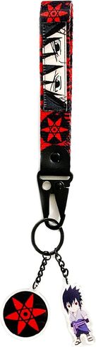 Naruto Shippuden - حزام مفاتيح Sasuke Sharingan وحزمة سلسلة المفاتيح - مجموعة هدايا Otaku لمحبي الرسوم المتحركة in Kuwait