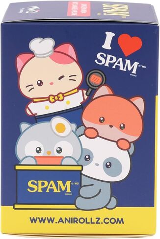 Anirollz Miniz SPAM Officially Licensed Blind Surprise Box 3.5 Inch Plush Keychain Collectible Random Character Charm Keyring Accessory in Saudi Arabia