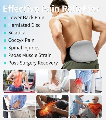 Extra Large Ice Pack for Back Pain Relief Machine Washable, 2 Pack Reusable Gel Ice Packs Bag for Lower Back Pain, Sciatica, Herniated Disc, Lumbar Surgery, Adjustable Strap Fits Waist 24-62 Inches in Saudi Arabia