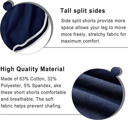 AIMPACT Mens Running Athletic Short Shorts Lightweight Breathable Sexy Booty Shorts Side Split in Kuwait