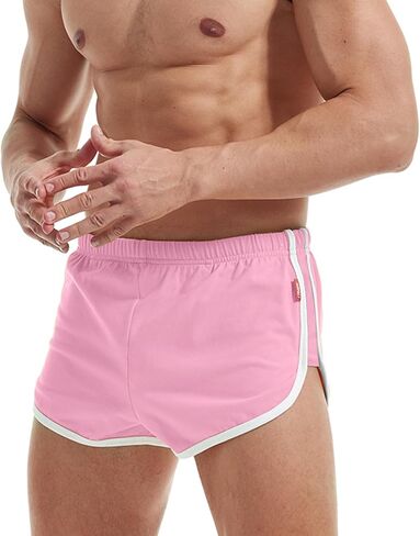 AIMPACT Mens Running Athletic Short Shorts Lightweight Breathable Sexy Booty Shorts Side Split in Kuwait