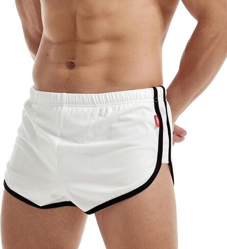 AIMPACT Mens Running Athletic Short Shorts Lightweight Breathable Sexy Booty Shorts Side Split in Kuwait