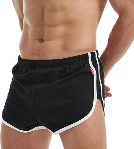 AIMPACT Mens Running Athletic Short Shorts Lightweight Breathable Sexy Booty Shorts Side Split in Kuwait