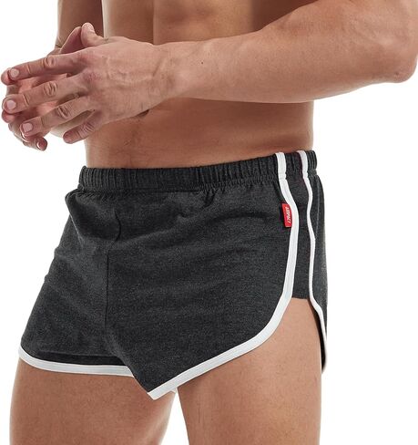 AIMPACT Mens Running Athletic Short Shorts Lightweight Breathable Sexy Booty Shorts Side Split in Kuwait