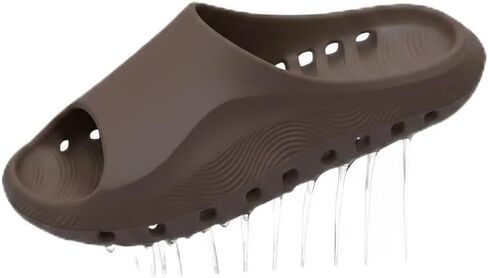 Air-Circulation EVA Slides for Men Women - Quick-Dry Shower Shoes with Drain Holes, Non-Slip Bathroom Slippers for Beach, Pool, Gym & Home (Lightweight, Odor-Resistant, Arch Support) in Kuwait