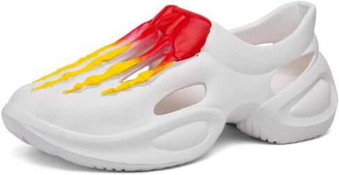 Men's Gardening Clogs, EVA Material, Stylish Skull-Toe Design, Beach Sandals, Indoor/Outdoor Pillow Sandals, Athletic Slip-Ons, Slip-Resistant and Wear-Resistant. in Saudi Arabia