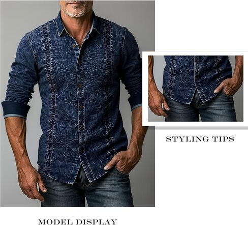 Classic Mens Denim Jackets Men Low Stretch Denim Jacket Denim Jackets for Men Jean Jacket Men for Casual Outfits in Kuwait