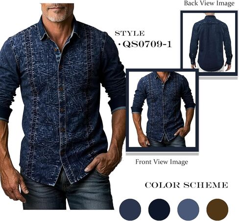 Classic Mens Denim Jackets Men Low Stretch Denim Jacket Denim Jackets for Men Jean Jacket Men for Casual Outfits in Kuwait