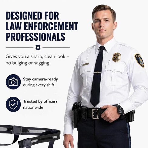 STAY GENT Mens Shirt Stays Adjustable Elastic Shirts Tucker Shirt Garter for Men Police Keep Shirt Tucked in Saudi Arabia