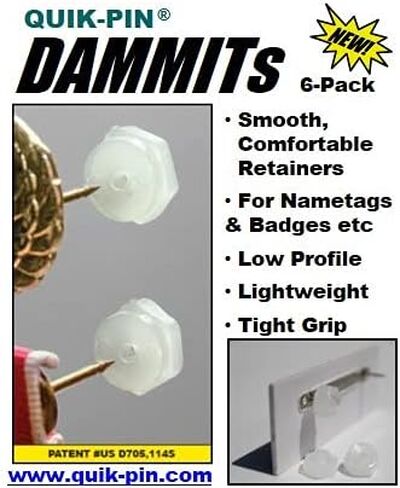 Dammits 24 أو 12 PACK - Clear Badge Clutchback قبضة مريحة وسلسة ومحكمة in Kuwait