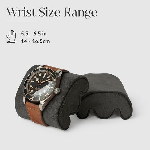 TAWBURY Fraser 4 Watch Case (Black) with a Set of 4 X-Small Pillows to Fit 5.5-6.9" Wrists in Saudi Arabia
