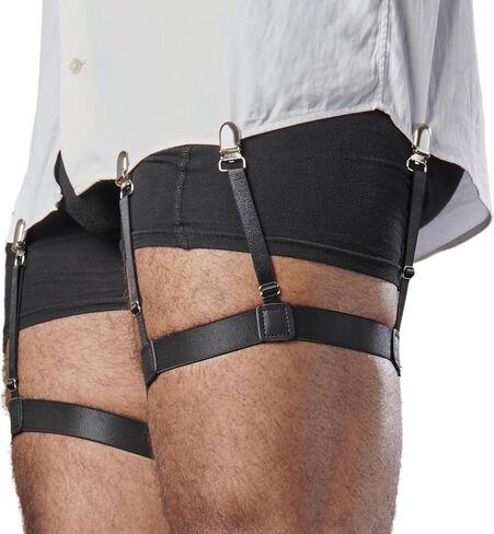STAY GENT Mens Shirt Stays Adjustable Elastic Shirts Tucker Shirt Garter for Men Police Keep Shirt Tucked in Saudi Arabia