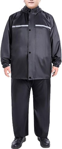 Men's Plus Size Rain Suit Waterproof Jacket And Trouser Suit Raincoat for Outdoor Work Fishing in Kuwait