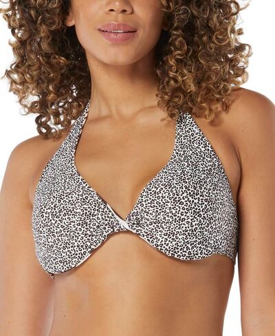 COCO REEF Women's Verso Reversible Halter Bikini Top (Coco Brown, 32/34DD) in Saudi Arabia