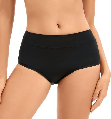Sexybody Period Swimwear Bikini Bottoms Black Leakproof Swim Bathing Suit Swimsuit Bottom Women Teens Girls Tie Cheeky in Kuwait
