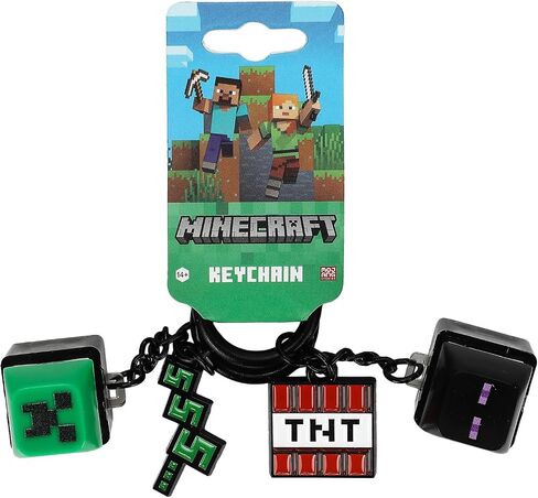 سلسلة مفاتيح Bioworld Minecraft Creeper & Enderman مكونة من قطعتين in Kuwait