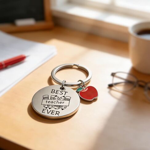 Thank You Keychain for Teachers, Teacher Appreciation Gifts for Women, Best Teacher Gifts for End of Year Christmas Valentines Day in Saudi Arabia