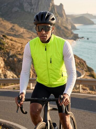Men's Lightweight Vest Zip Up Sleeveless Jacket Windproof Softshell Outdoor Work Vest with Pockets in Saudi Arabia