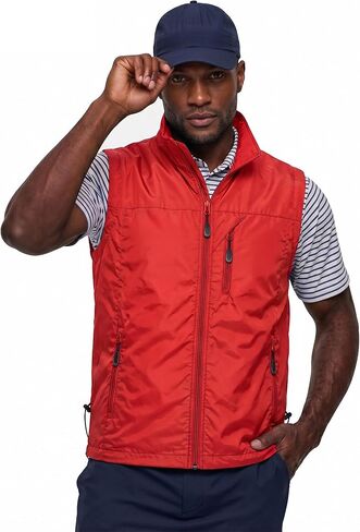 Men's Lightweight Vest Zip Up Sleeveless Jacket Windproof Softshell Outdoor Work Vest with Pockets in Saudi Arabia