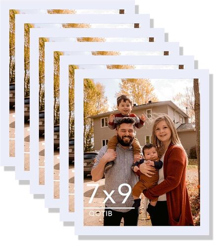 2 Packs 8.5x11 Picture Frame White, Engineered Wood 8.5 x 11 Photo Frame, 8.5 by 11 Picture Poster Frame for Wall Hanging and Tabletop Set of 2, White in Saudi Arabia