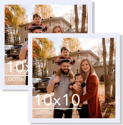 2 Packs 8.5x11 Picture Frame White, Engineered Wood 8.5 x 11 Photo Frame, 8.5 by 11 Picture Poster Frame for Wall Hanging and Tabletop Set of 2, White in Saudi Arabia