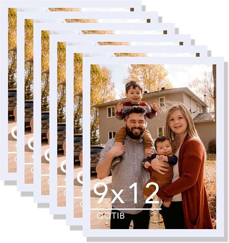 2 Packs 8.5x11 Picture Frame White, Engineered Wood 8.5 x 11 Photo Frame, 8.5 by 11 Picture Poster Frame for Wall Hanging and Tabletop Set of 2, White in Saudi Arabia
