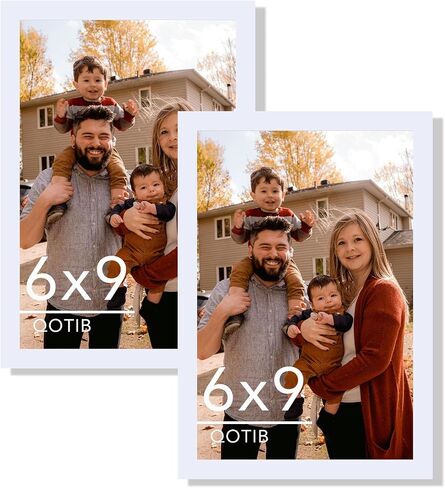 2 Packs 8.5x11 Picture Frame White, Engineered Wood 8.5 x 11 Photo Frame, 8.5 by 11 Picture Poster Frame for Wall Hanging and Tabletop Set of 2, White in Saudi Arabia