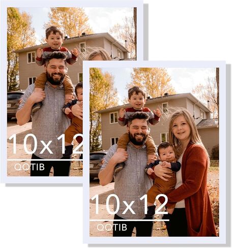 2 Packs 8.5x11 Picture Frame White, Engineered Wood 8.5 x 11 Photo Frame, 8.5 by 11 Picture Poster Frame for Wall Hanging and Tabletop Set of 2, White in Saudi Arabia