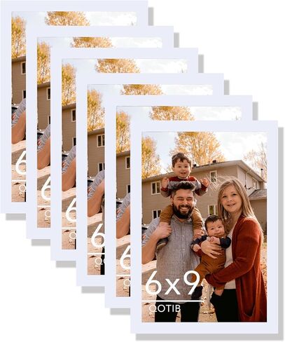 2 Packs 8.5x11 Picture Frame White, Engineered Wood 8.5 x 11 Photo Frame, 8.5 by 11 Picture Poster Frame for Wall Hanging and Tabletop Set of 2, White in Saudi Arabia