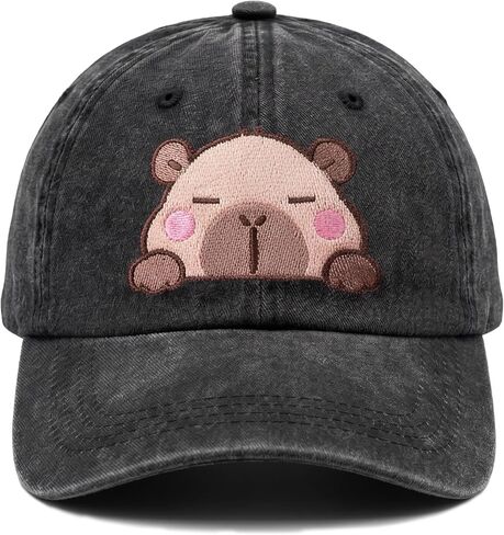 Capybara Gifts for Men Women Funny Capybara Embroidered Baseball Cap in Saudi Arabia