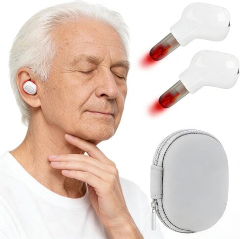 2026 Upgraded Red Light Therapy for Ears & Nose – 650nm LED Ear & Sinus Wellness Device, Hands-Free, Lightweight & Portable for Home, Work & Travel (White) in Saudi Arabia