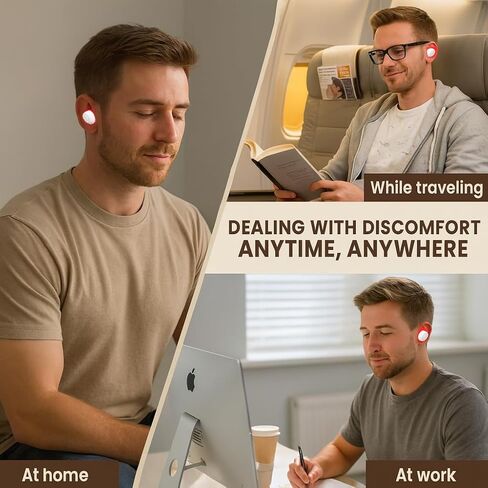 2026 Upgraded Red Light Therapy for Ears & Nose – 650nm LED Ear & Sinus Wellness Device, Hands-Free, Lightweight & Portable for Home, Work & Travel (White) in Saudi Arabia