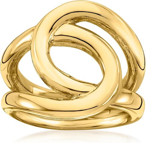 Ross-Simons Italian 18kt Yellow Gold-Plated Swirl Ring in Saudi Arabia