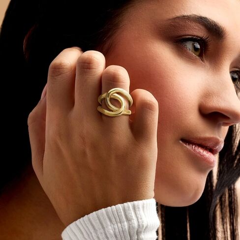 Ross-Simons Italian 18kt Yellow Gold-Plated Swirl Ring in Kuwait