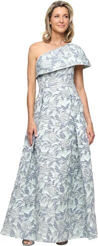 Alex Evenings Women's Formal Long One Shoulder Ballgown Mother of the Bride Dress with Pockets in Kuwait